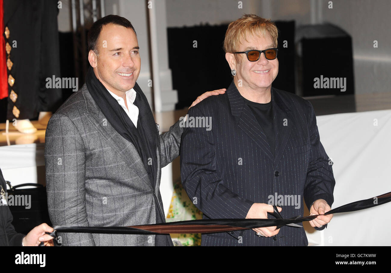 Elton John And David Furnish Launch Out The Closet London