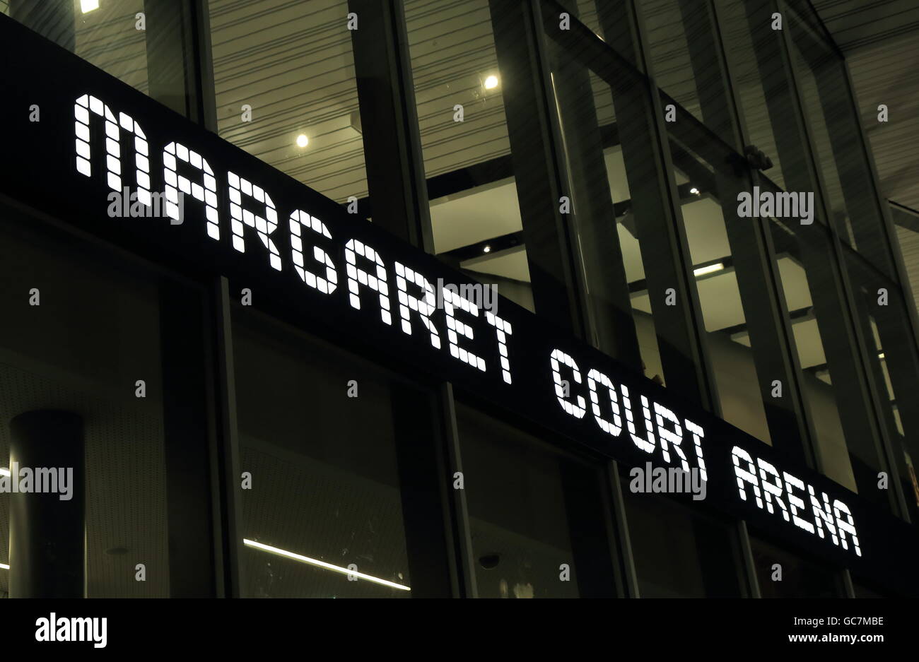 Margaret Court Arena in Melbourne Australia. One of the venues for Australian Open tennis tournament. Stock Photo