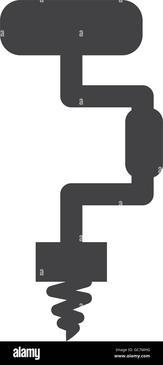Drill tool icon. Construction and repair design. Vector graphic Stock ...