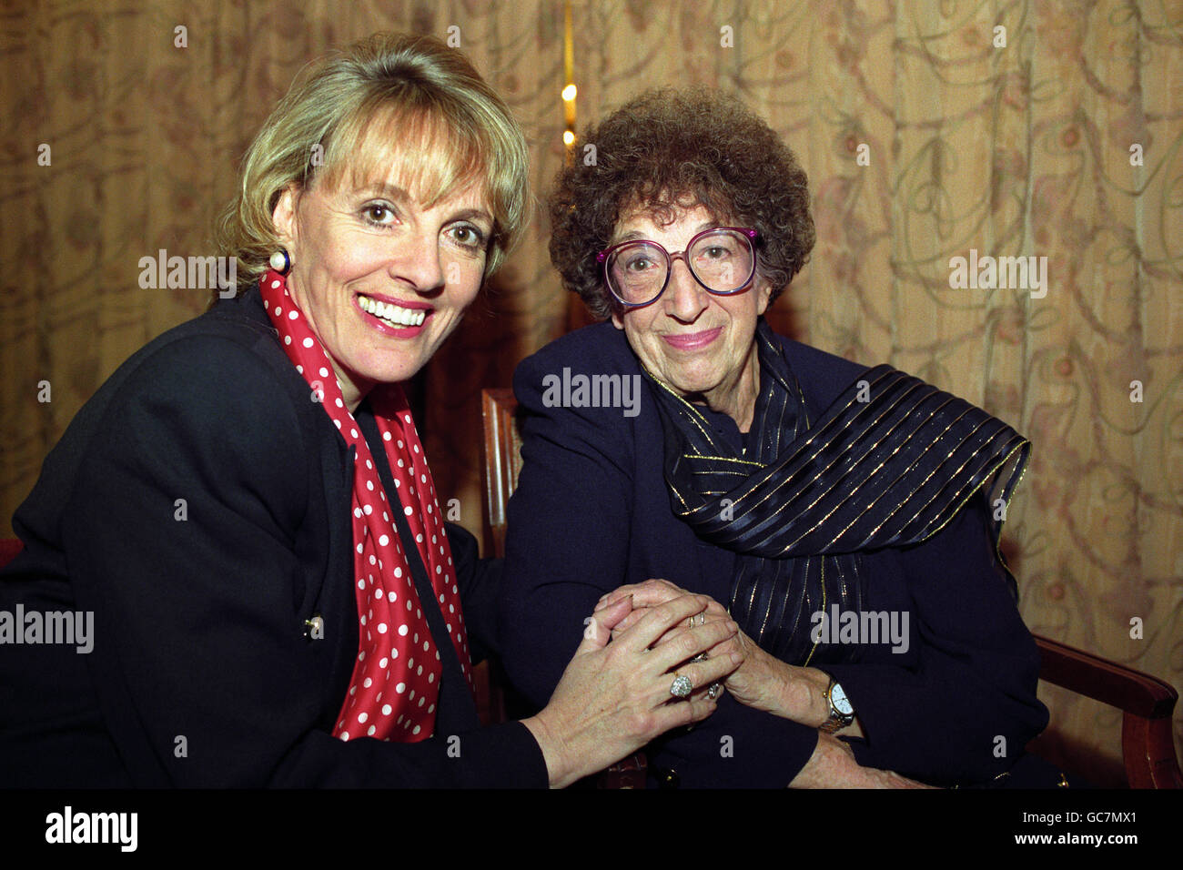 Proops Image AGONY AUNT MARGE PROOPS (RIGHT) WITH TV PRESENTER ESTHER RANTZEN AT THE ...