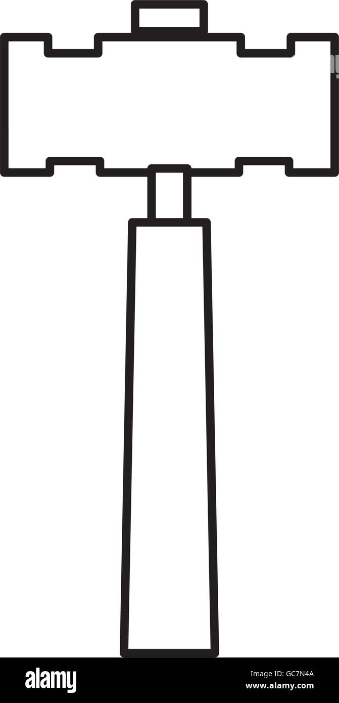 hammer tool icon. Construction and repair design. Vector graphic Stock ...
