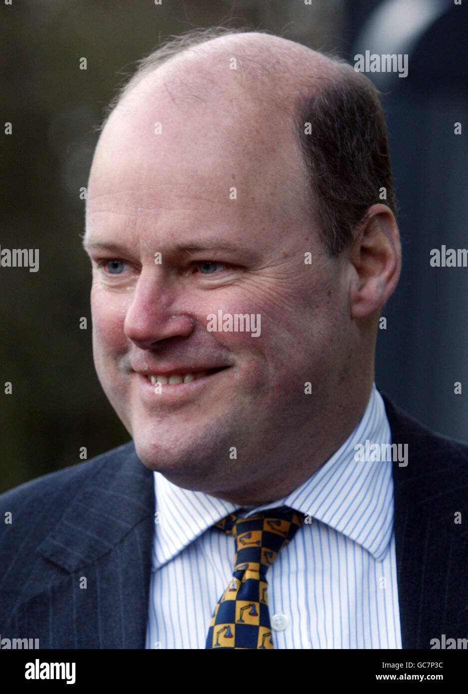 RBS Chief Executive Stephen Hester arrives at a Royal Bank of Scotland Conference Centre base at RBS in Gogarburn near Edinburgh, for a meeting with shareholders to approve participation in the Government's asset protection scheme. Stock Photo