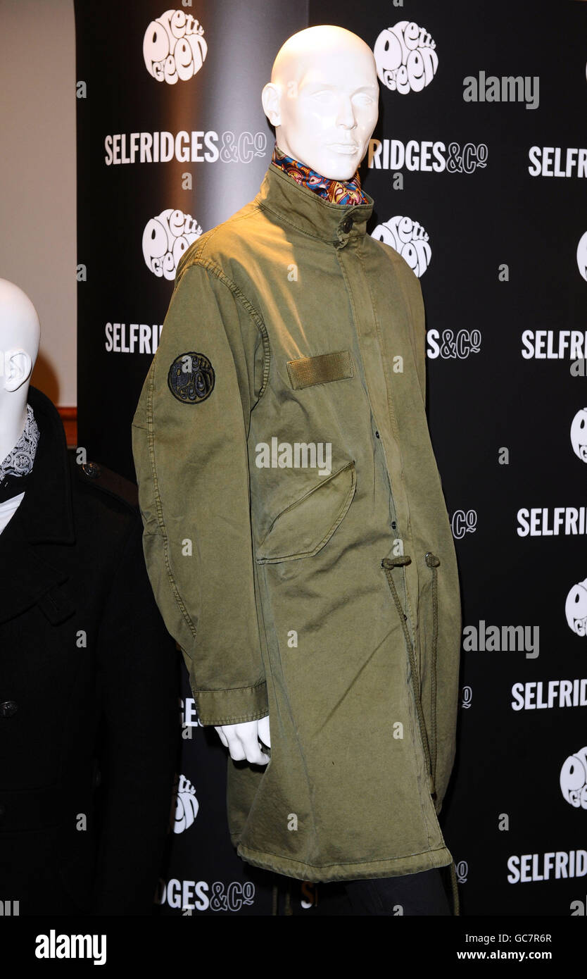 Liam Gallagher's new clothing range: Pretty Green, at Selfridges in London  Stock Photo - Alamy