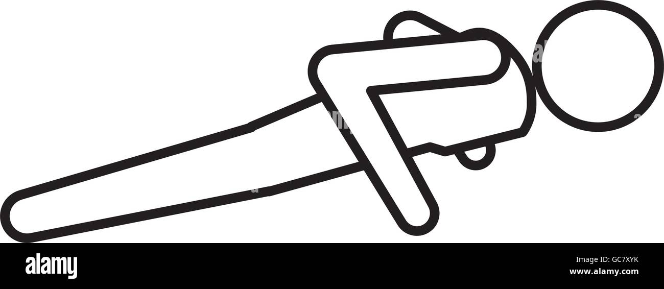 Pictogram doing push up icon. Healthy lifestyle design. Vector g Stock ...