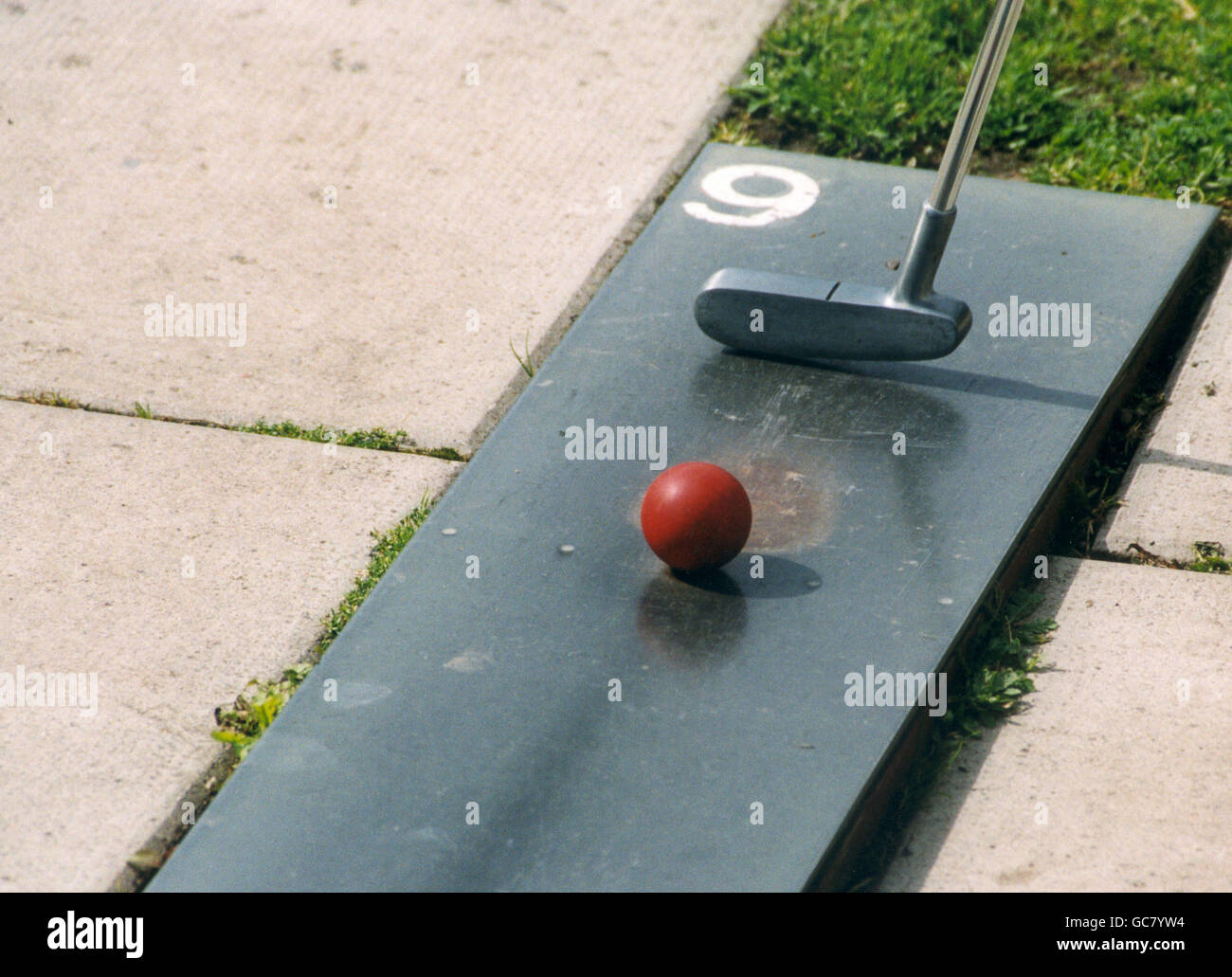 Miniature golf Stock Photo