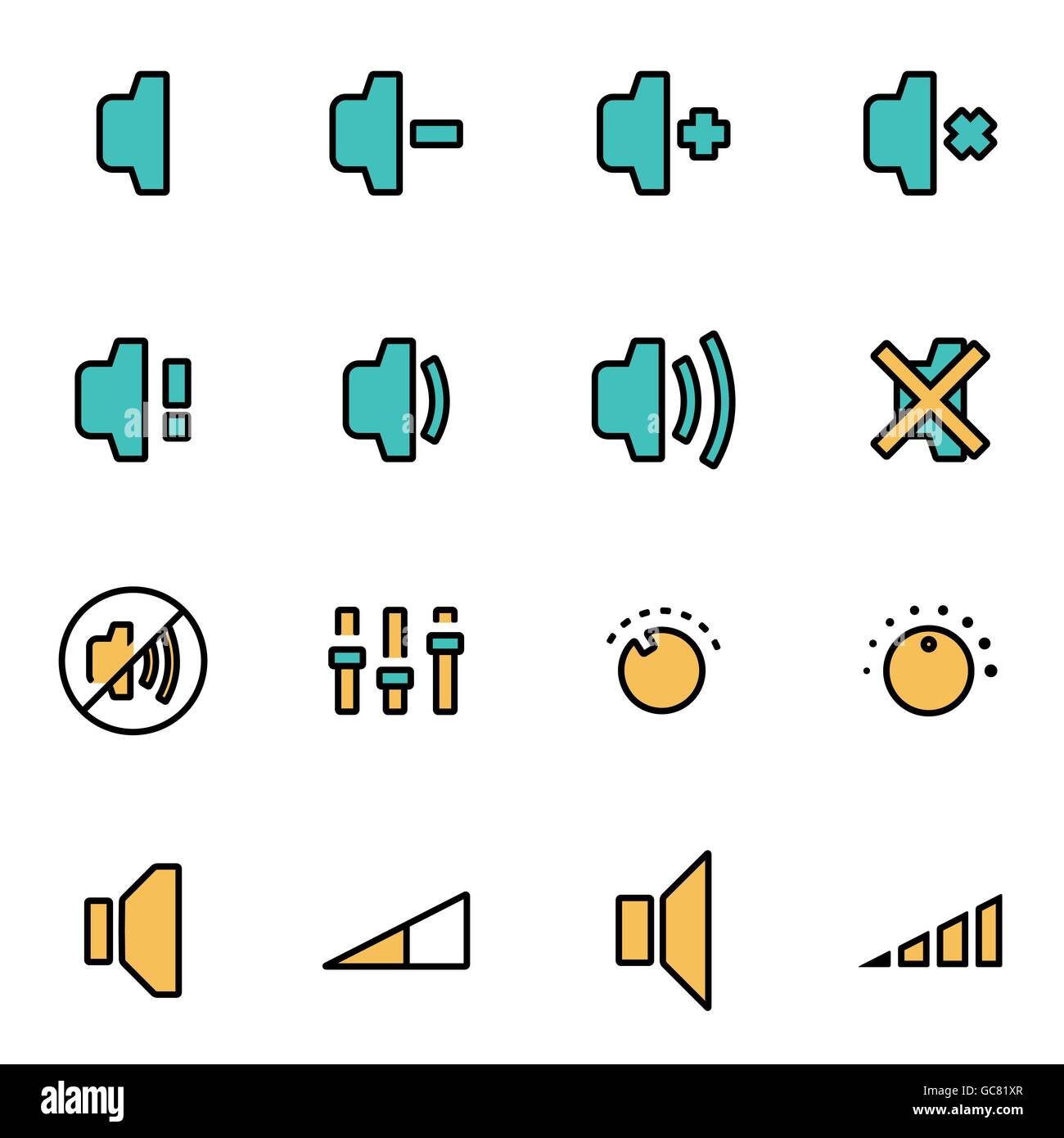 Trendy flat line icon pack for designers and developers. Vector line ...
