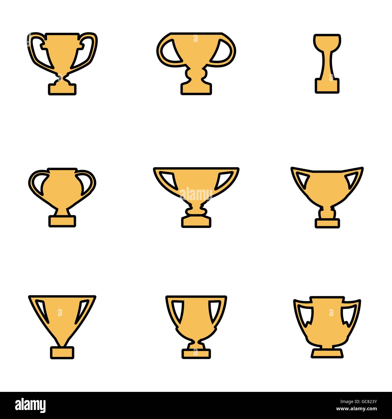 Trendy flat line icon pack for designers and developers. Vector line ...