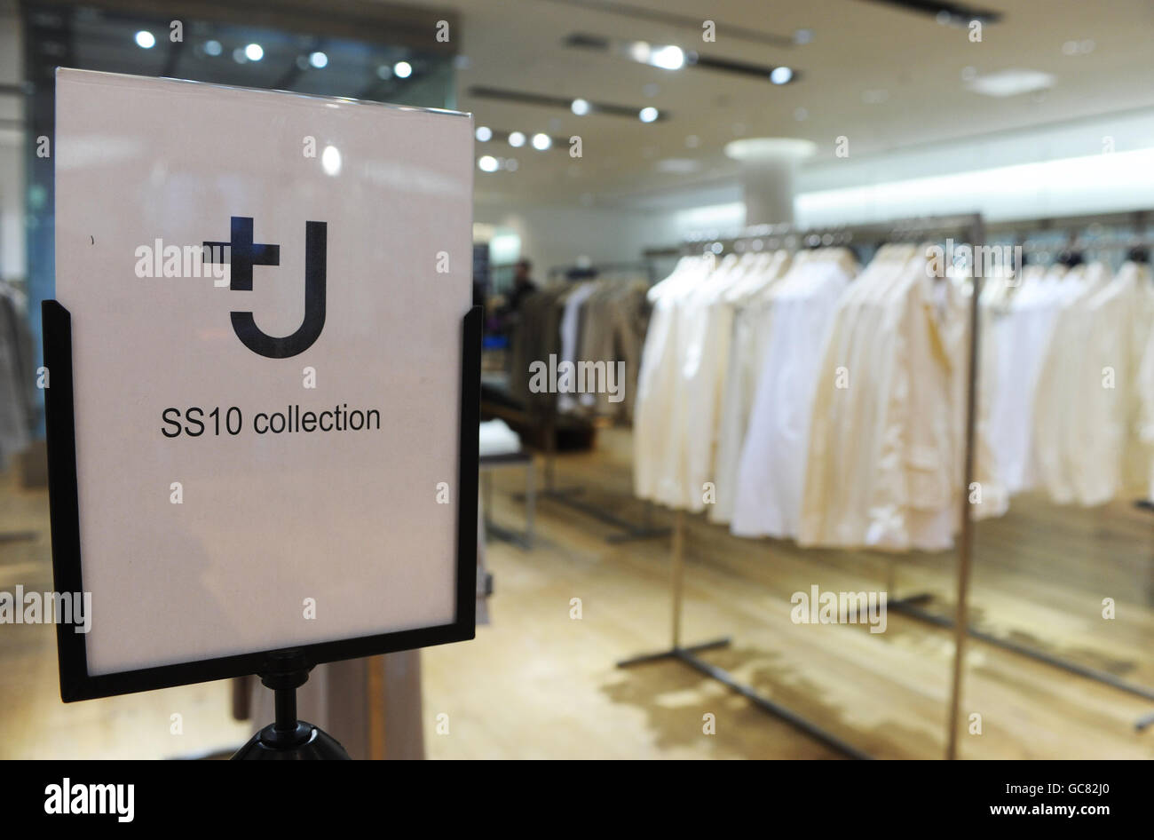 Designer Jil Sander's +J collection goes on sale at the Uniqlo store on  Oxford Street in central London Stock Photo - Alamy