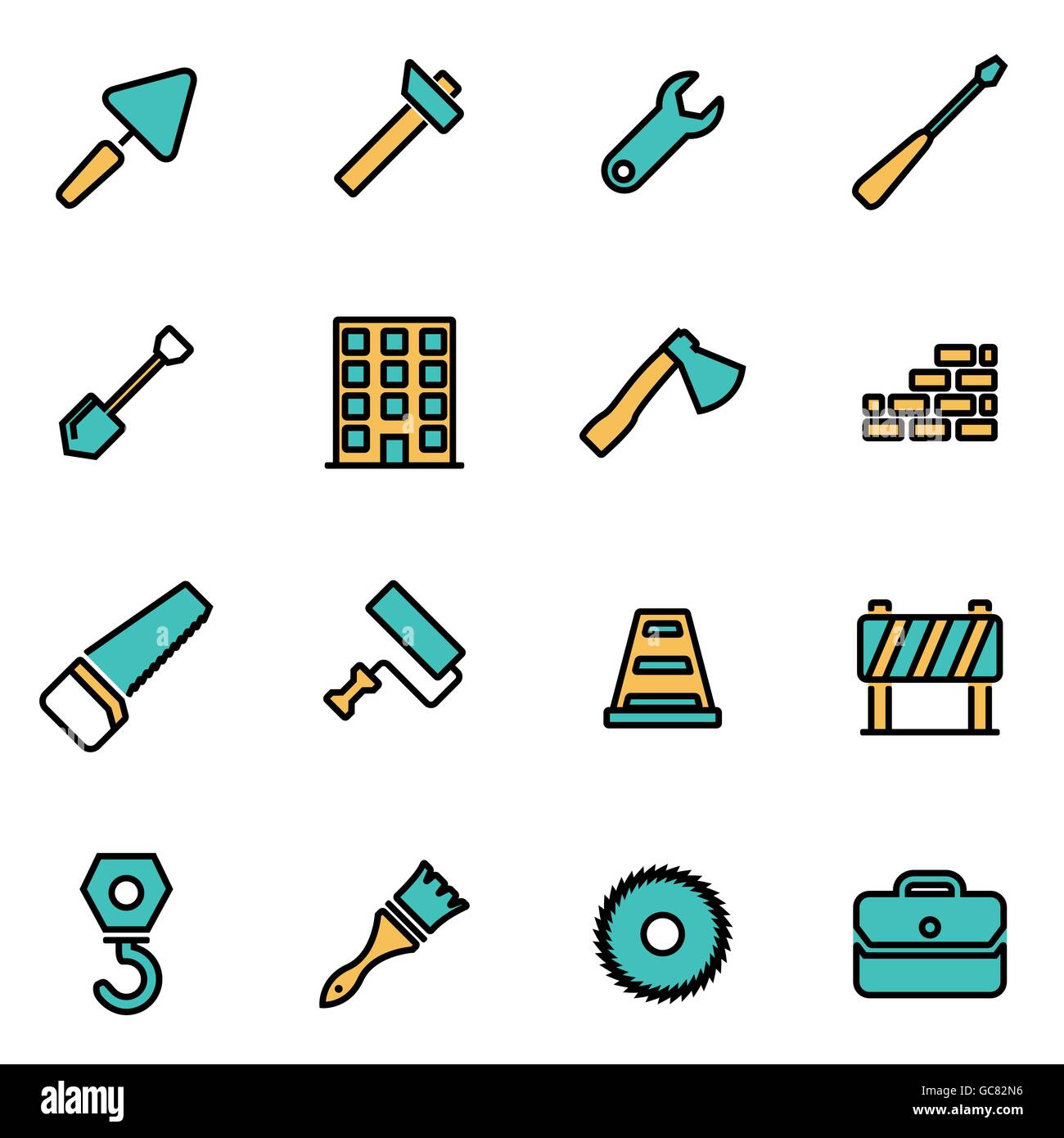 Trendy flat line icon pack for designers and developers. Vector line ...