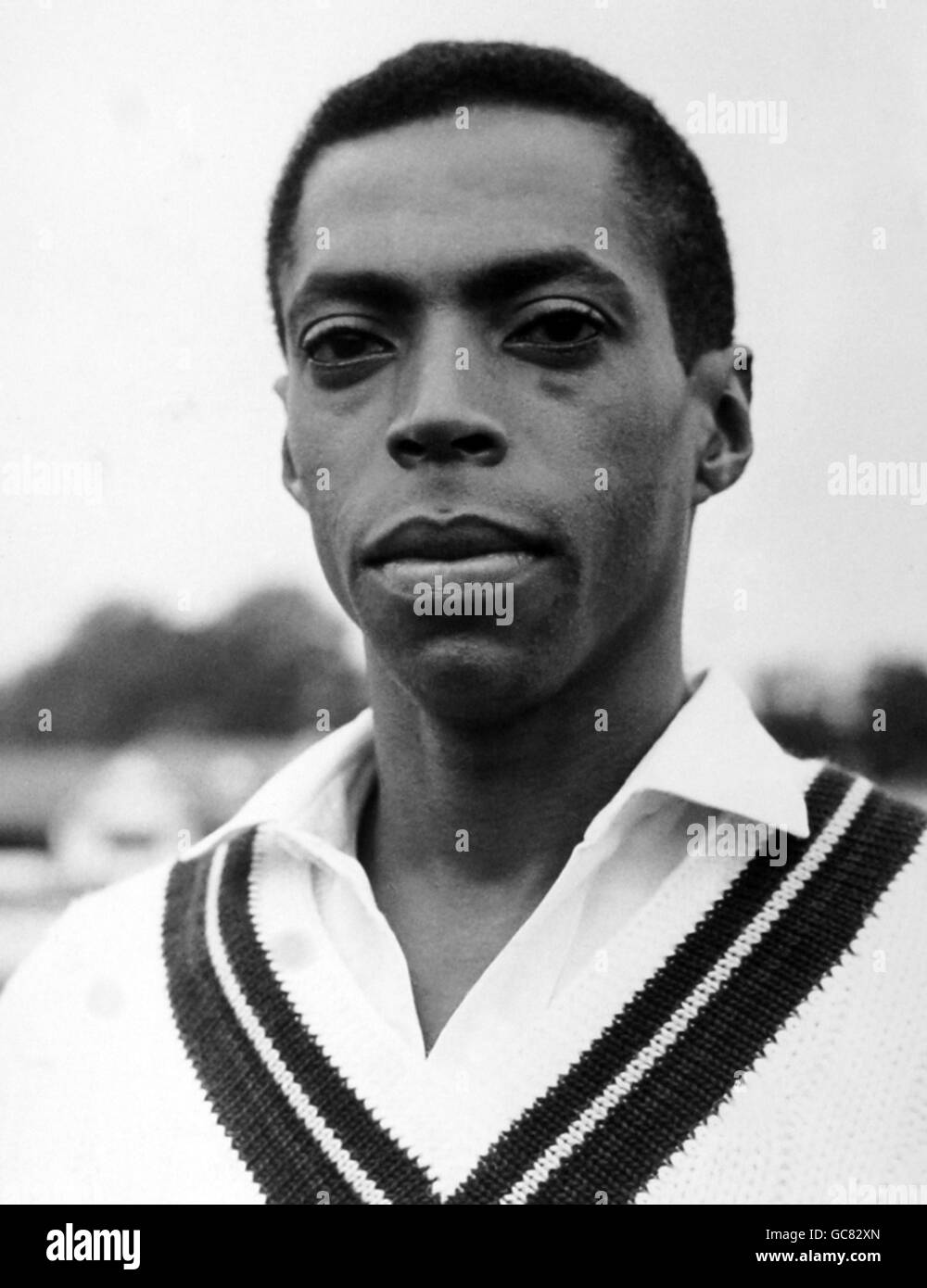 Lance Gibbs of British Guiana, one of the West Indian cricketers touring in Britain Stock Photo