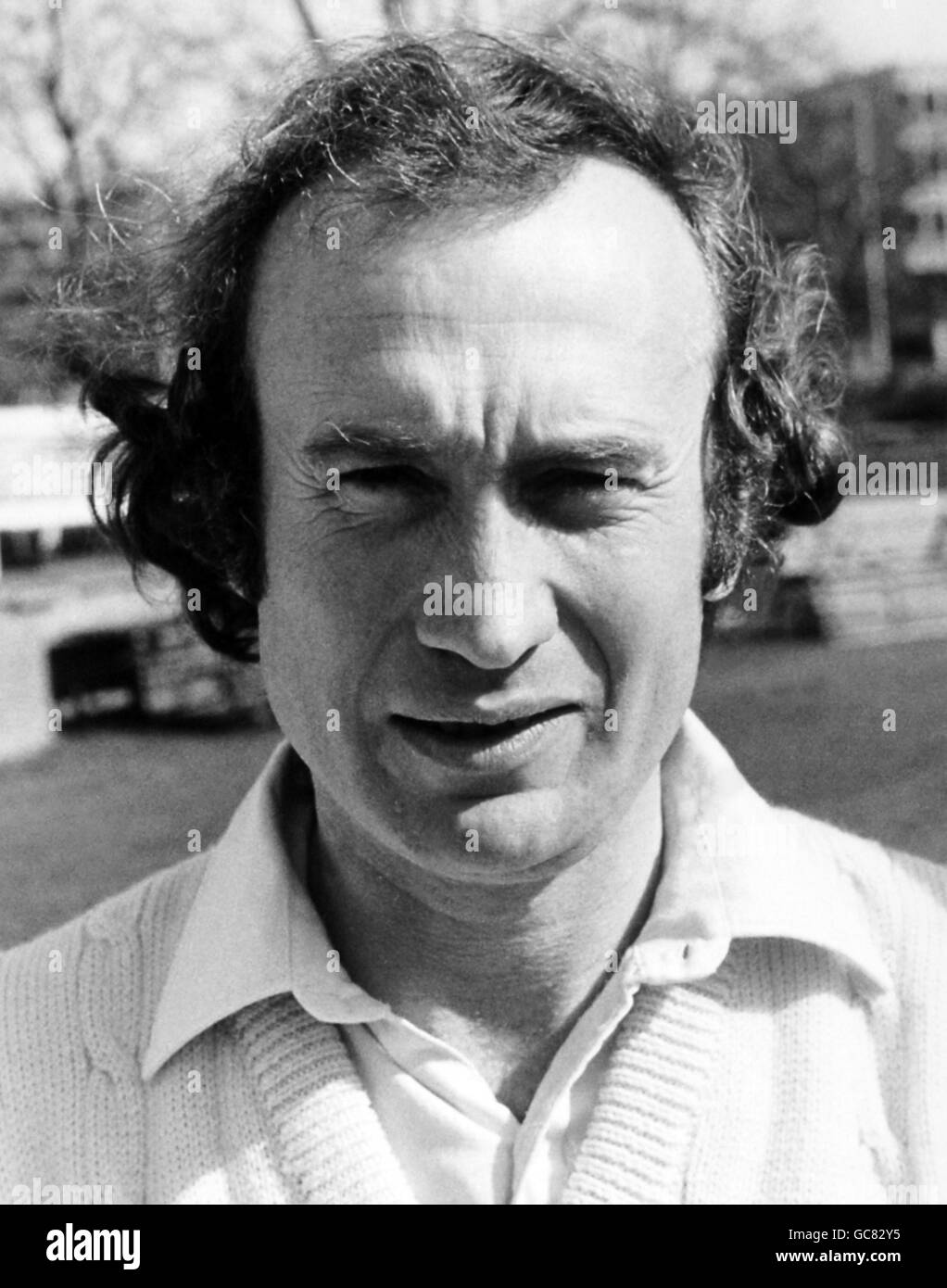 Keith Fletcher, captain of Essex County Cricket Club for 1979. Worcester born, he made his debut for the County in 1962 and was appointed county captain 12 years later. A right hand bat, he has represented England on more than 50 occassions. Stock Photo