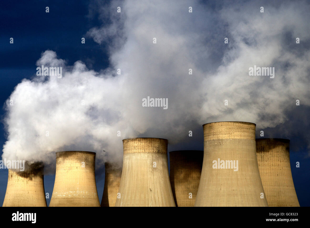 Ratcliffe On Soar Power Station. A general view of Ratcliffe On Soar power station Stock Photo