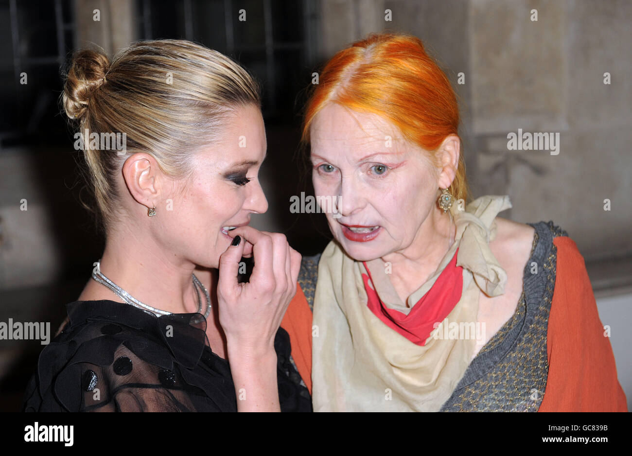 left to right) Kate Moss and Vivienne Westwood at the British Fashion  Awards at the Royal Courts of Justice, London Stock Photo - Alamy