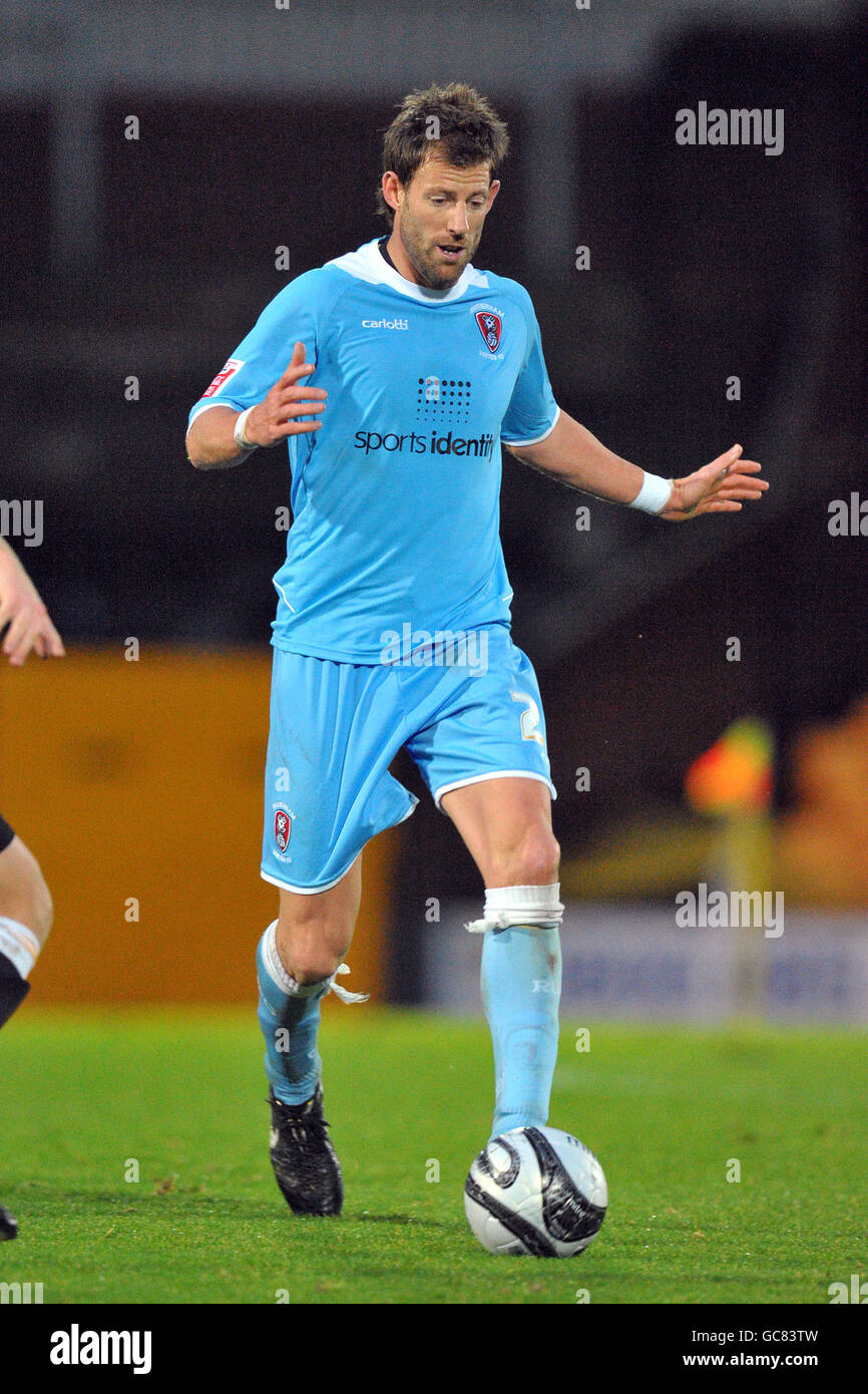 Soccer - Coca-Cola Football League Two - Port Vale v Rotherham United - Vale Park. Drewe Broughton, Rotherham United Stock Photo