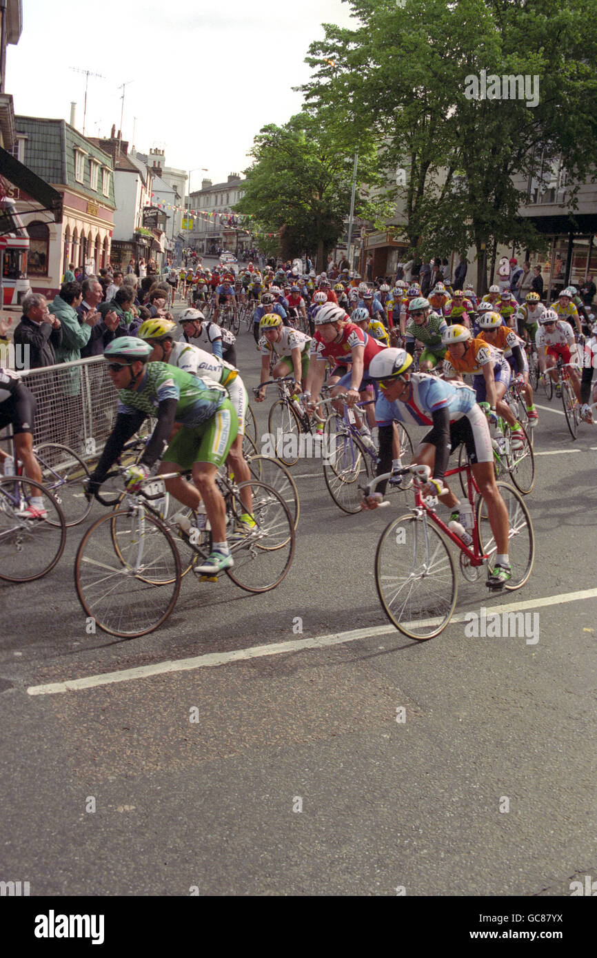 Cycling - Tour of Britain - The Milk Race - Royal Tunbridge Wells Stock Photo