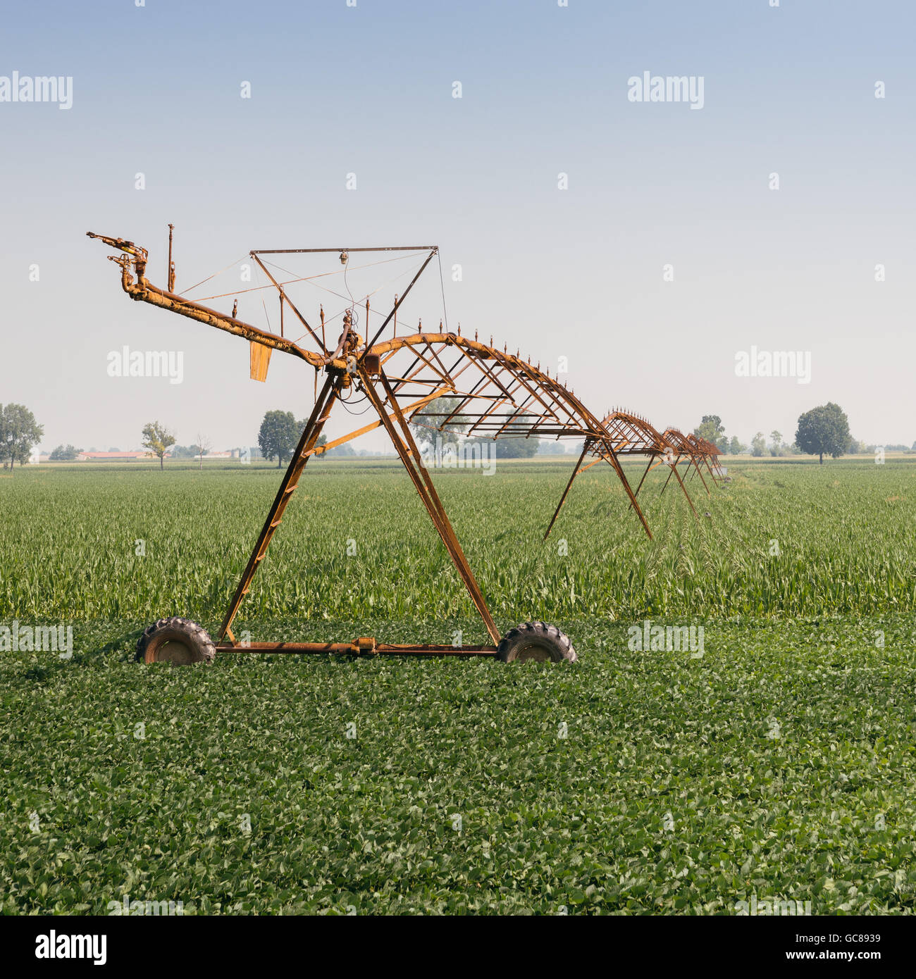 Center pivot irrigation system Stock Photo Alamy