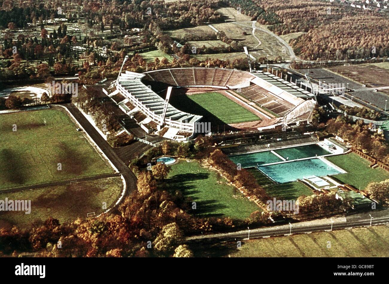 geography / travel, Germany, Hamburg, building, Volksparkstadion (stadium), 1970s, Additional-Rights-Clearences-Not Available Stock Photo