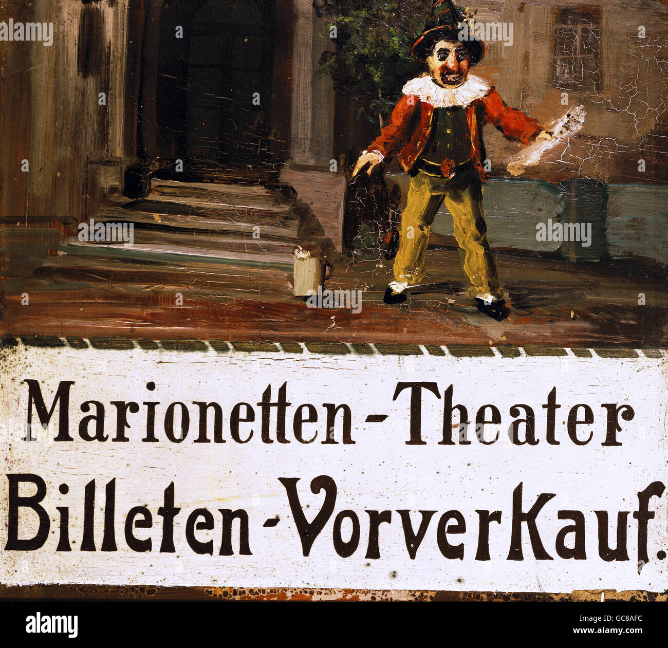 theatre, puppet theatre, ticket office sign, Puppet Theatre of Josef