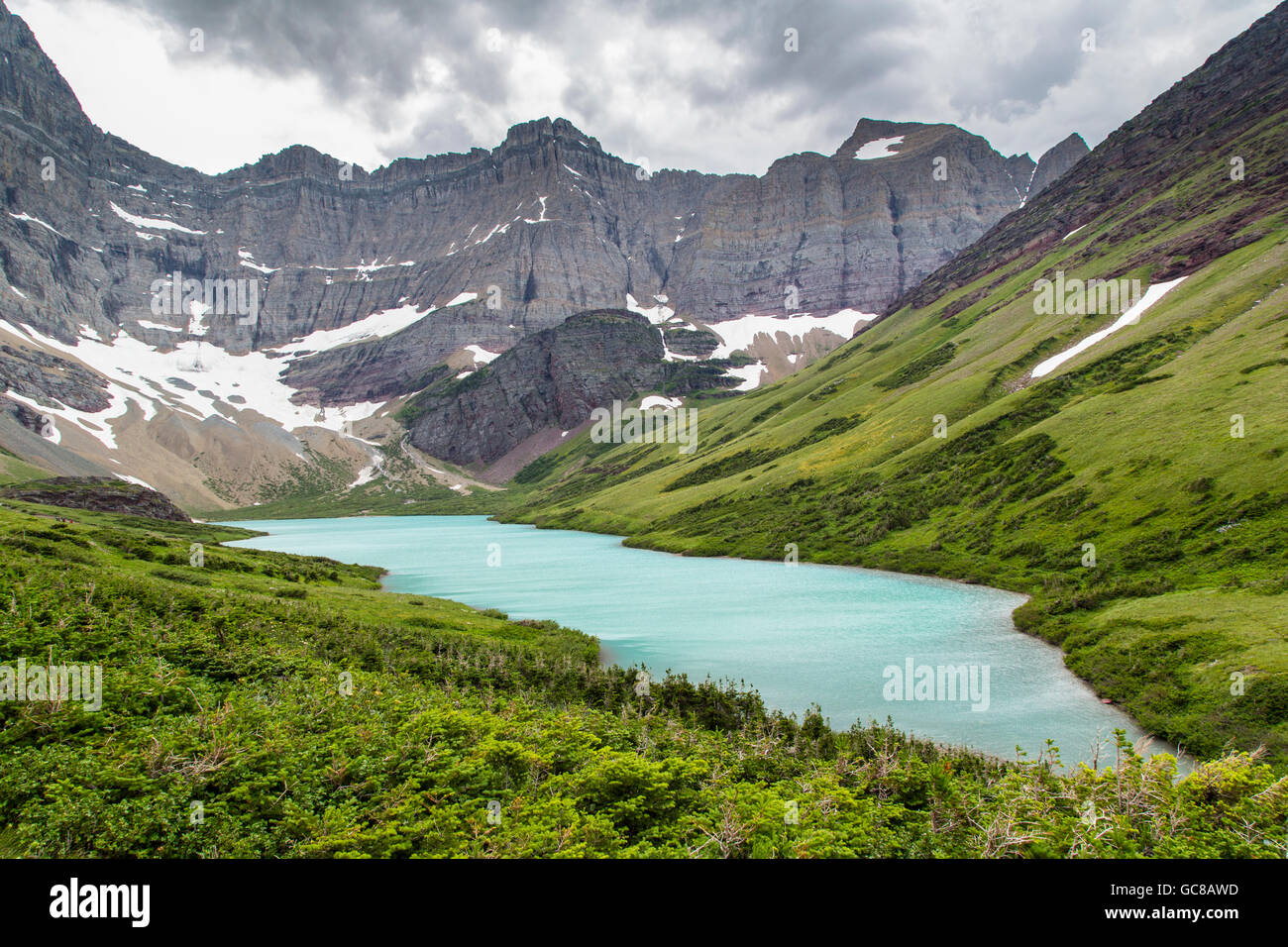 Carte Postale Originale Glacier National Park – Cracker Lake, Montana, USA