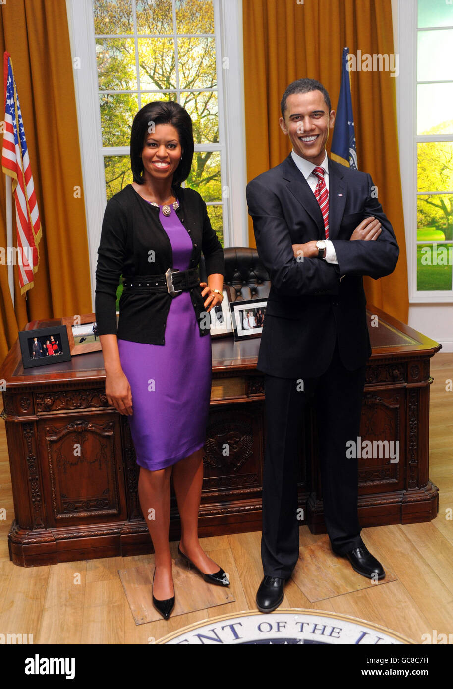 Michelle obama wax figure hires stock photography and images Alamy