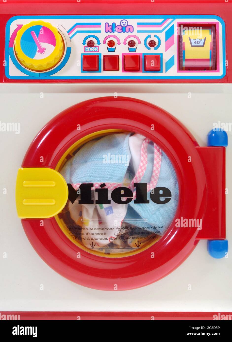 toys, washing machine Miele, toys for girls, Germany, circa 1980s, Additional-Rights-Clearences-Not Available Stock Photo