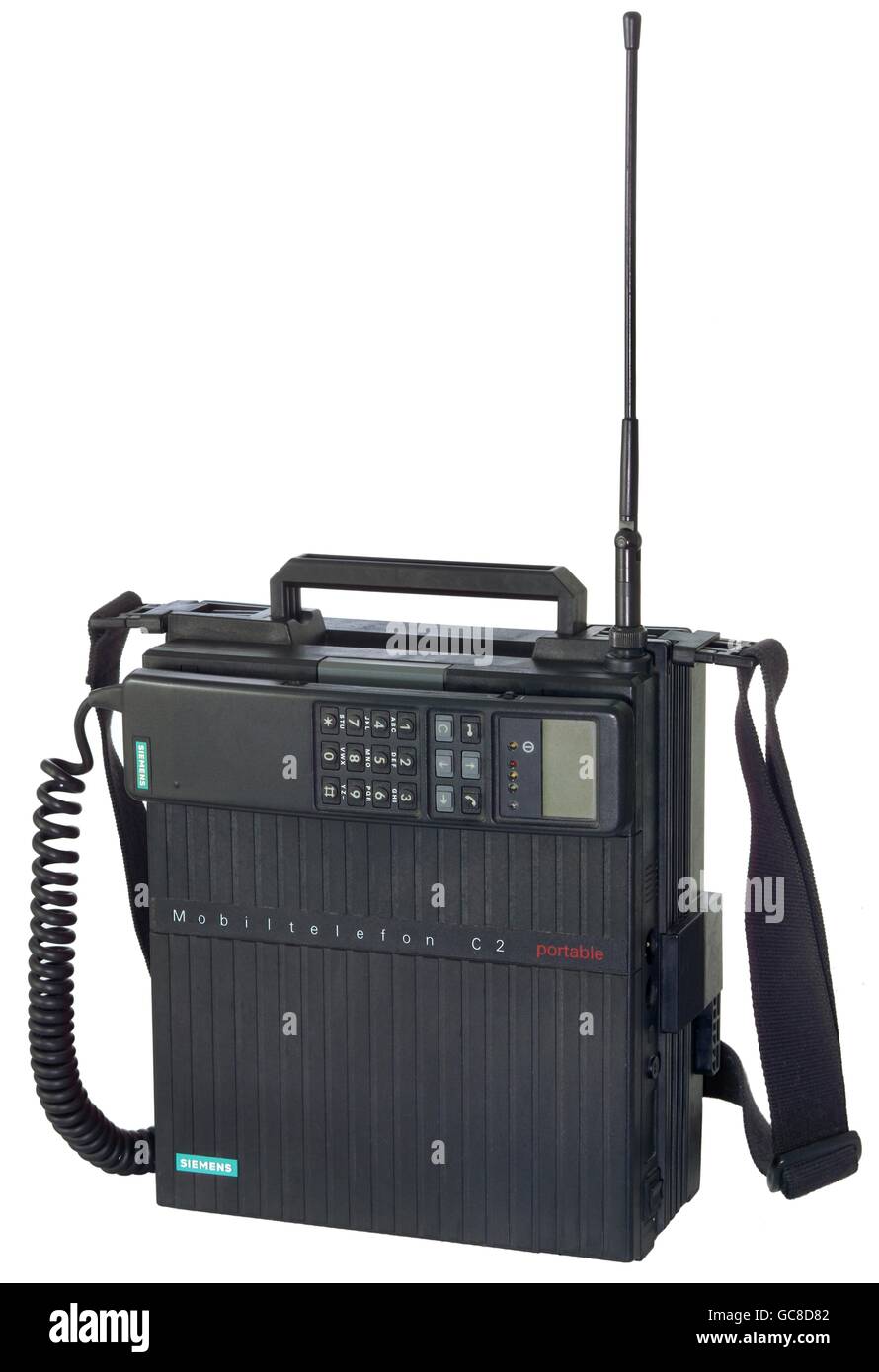 Portable phone 80s hi res stock photography and images Alamy