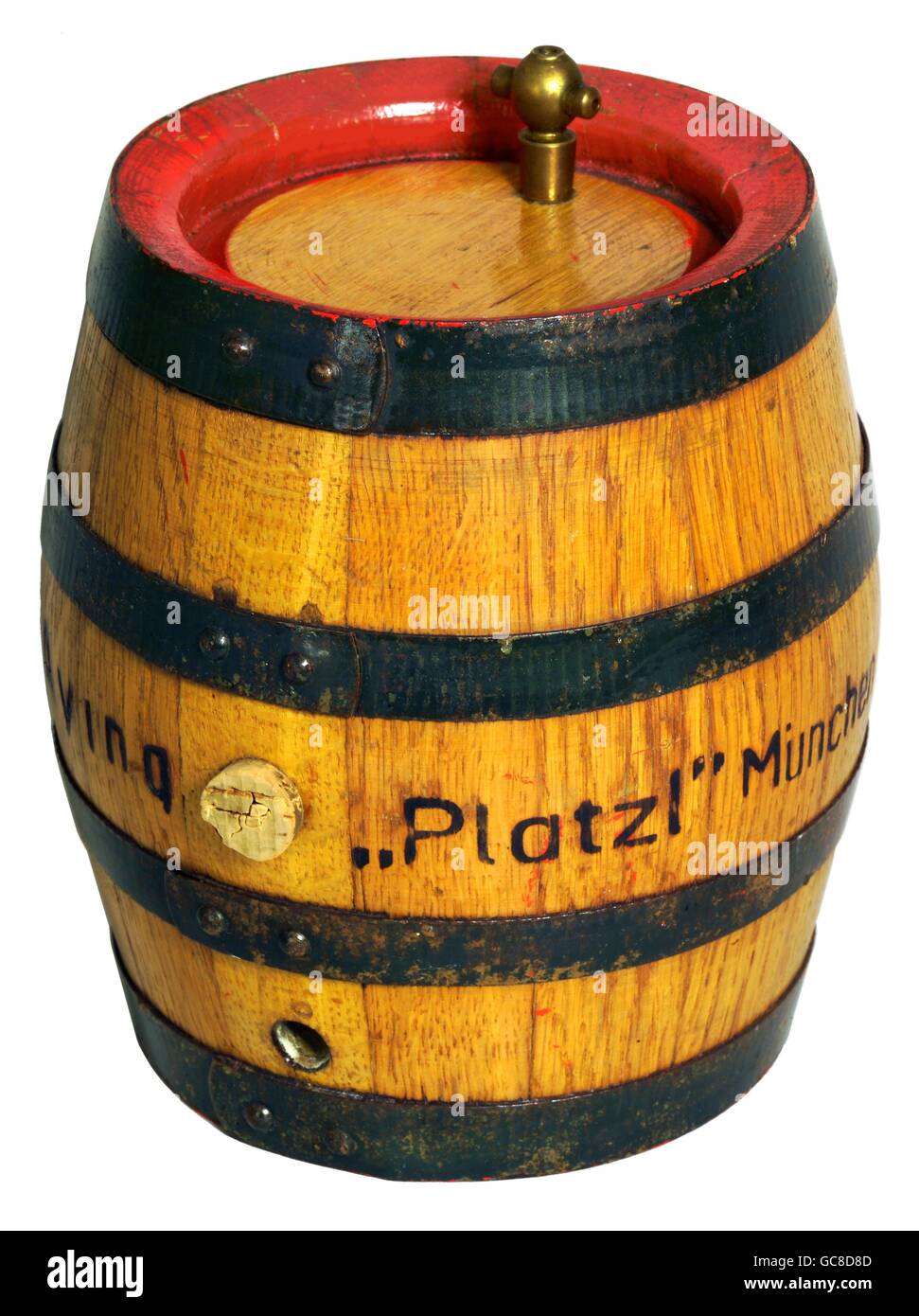 alcohol, beer, small beer barrel, volume 5 litre, from the Aying