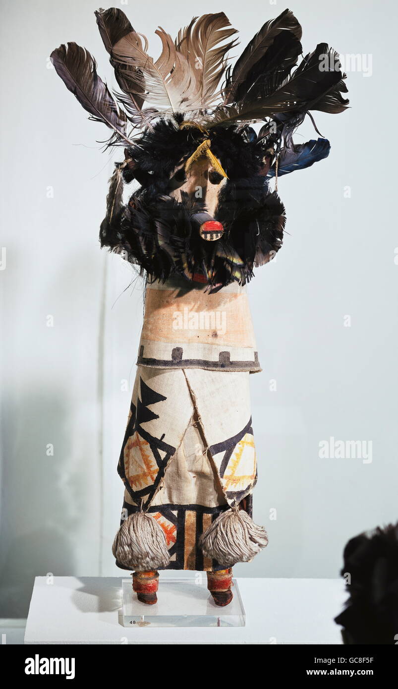 fine arts, Northern Amerika, sculpture, Zuni cult figure, Ca'lako, wood, New Mexico, USA, 19th/20th century, Horst Antes collection, Stock Photo