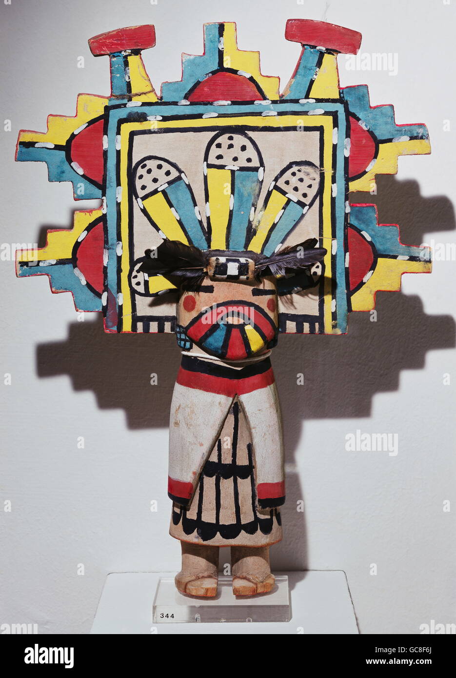 fine arts, Northern Amerika, sculpture, Hopi cult figure, Salako Taka, wood, Arizona, USA, 20th century, Horst Antes collection, Stock Photo