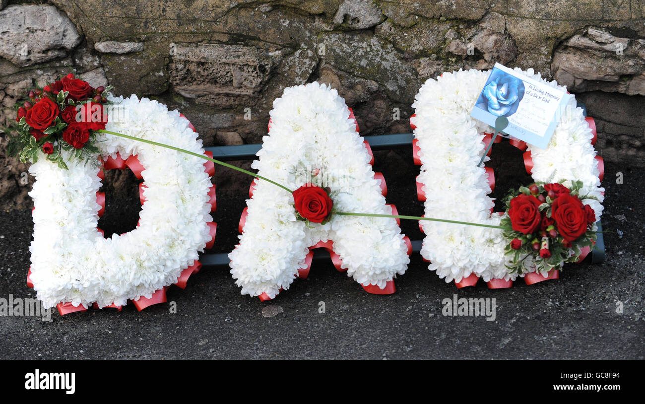 Lance Corporal Christopher Roney funeral Stock Photo