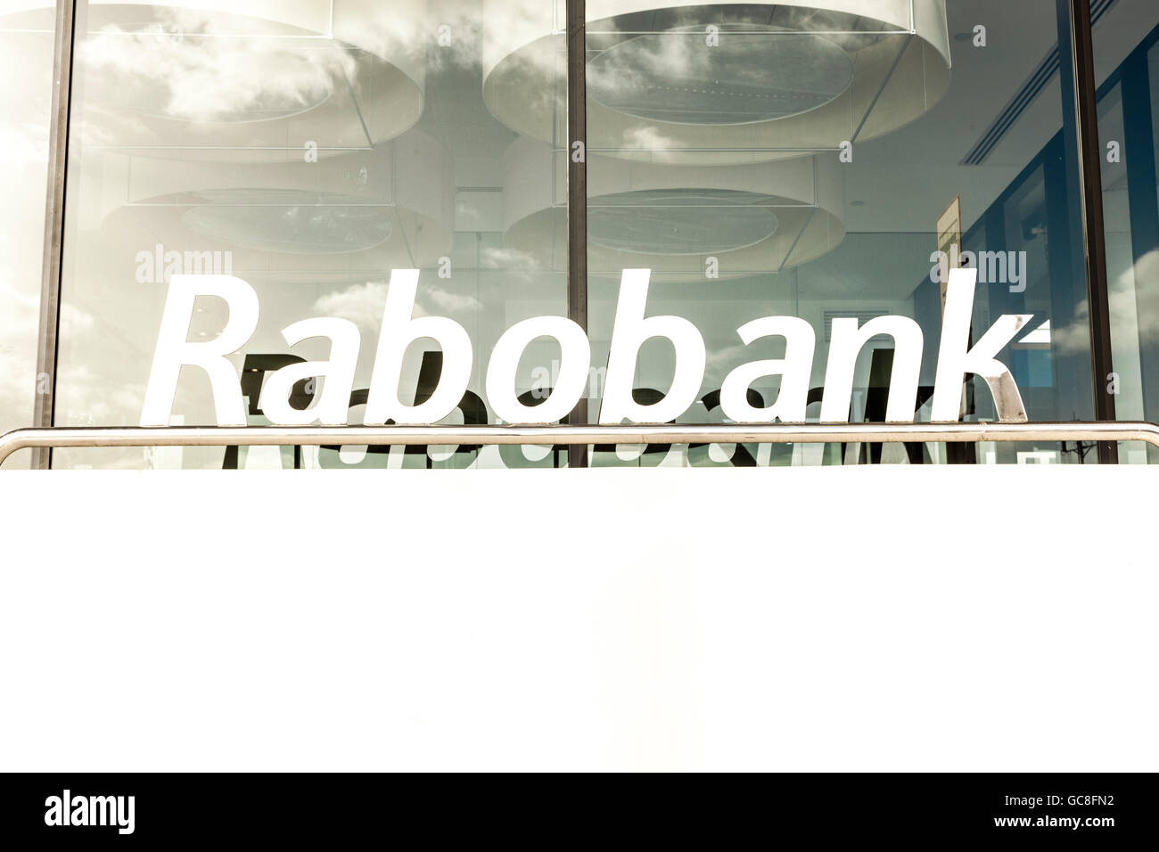 Rabo Bank Logo Main Entrance Of New Rabobank Nederland At Den Haag