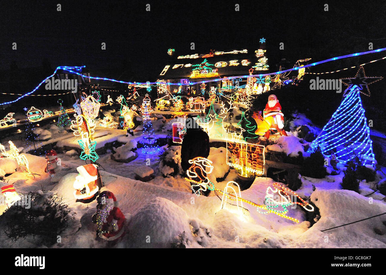 Bagby Christmas lights Stock Photo Alamy