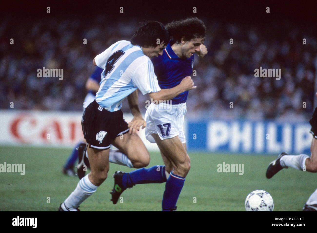 Soccer FIFA World Cup Italia 90 Semi Final Italy v Argentina Stadio San Paolo, Naples
