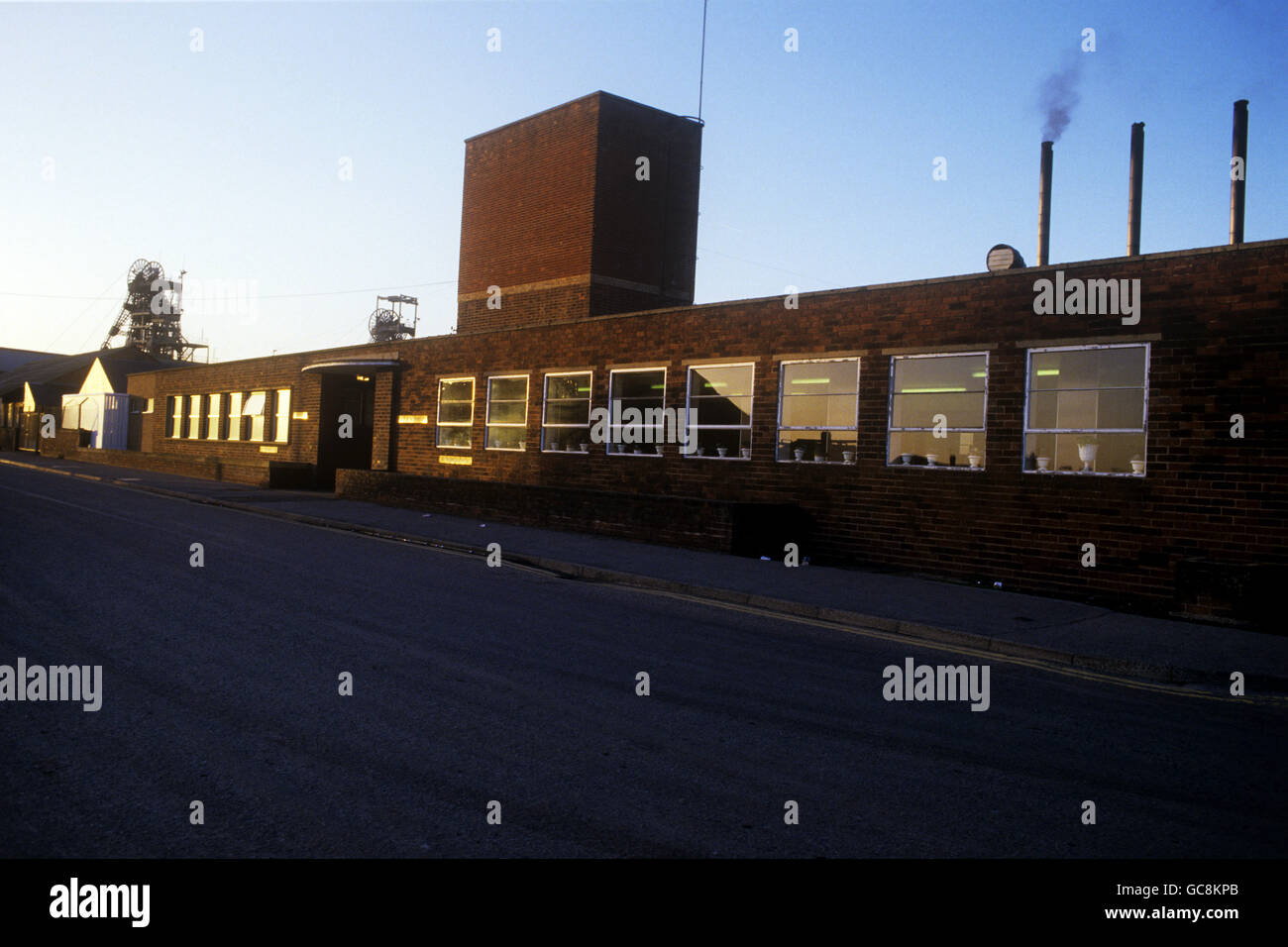 Industry Coal Mining Blidworth Colliery Nottinghamshire Stock