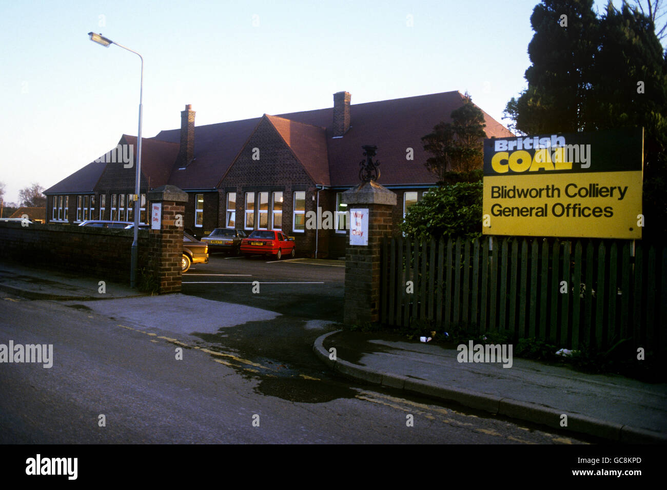 Industry Coal Mining Blidworth Colliery Nottinghamshire Stock