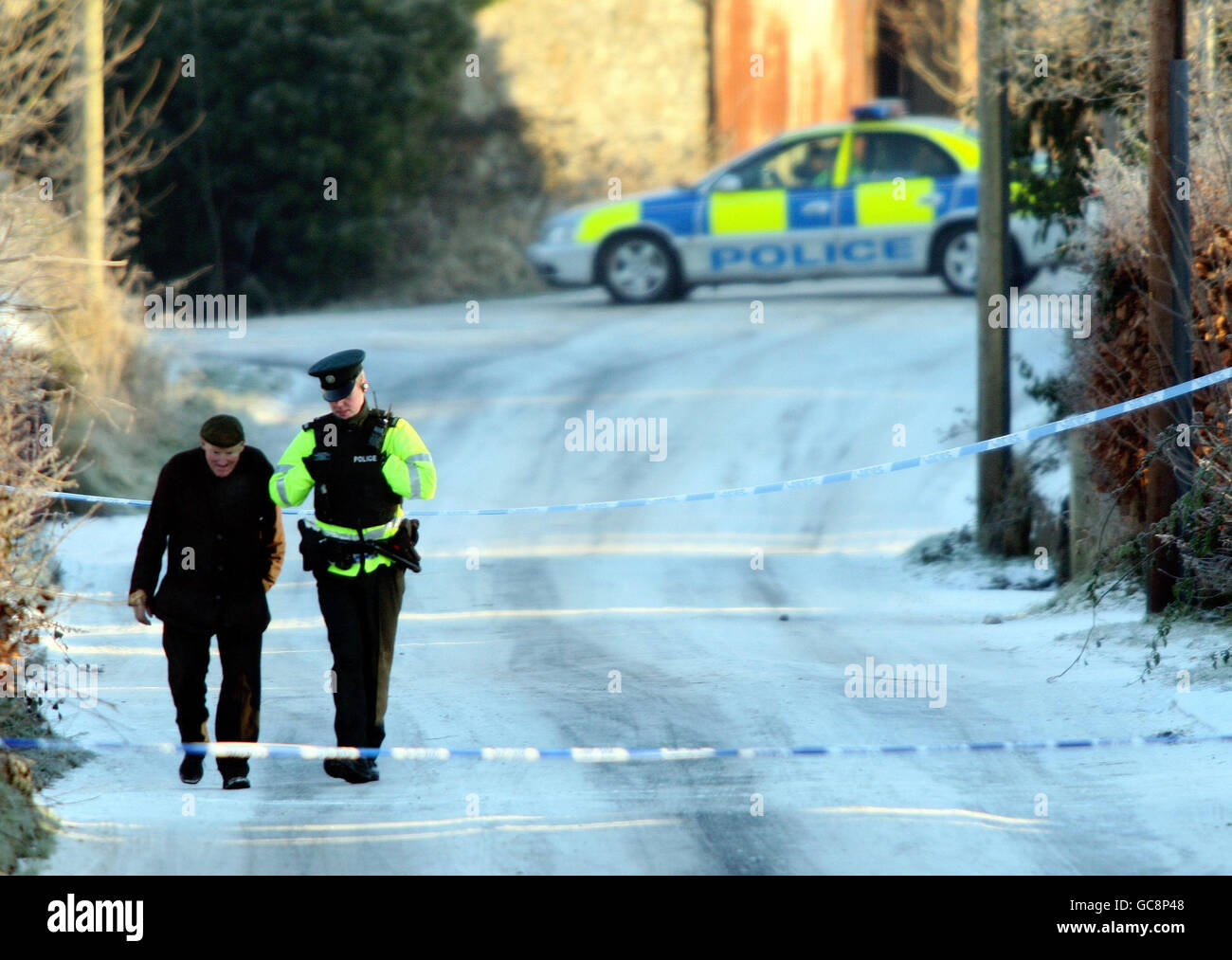 Police Officer Injured In Car Bomb Stock Photo - Alamy