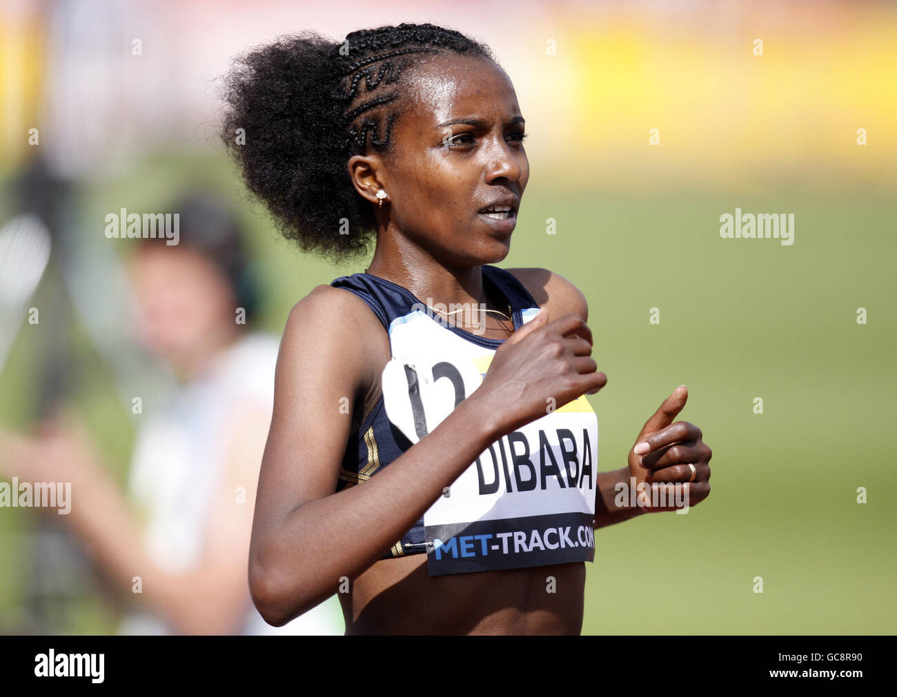 Ethiopia's Tirunesh Dibaba during the Women's 5000 Metres Stock Photo ...