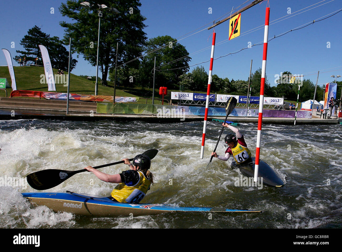 Great Britain's Louise Donington (left) and Laura Blakeman (right) in