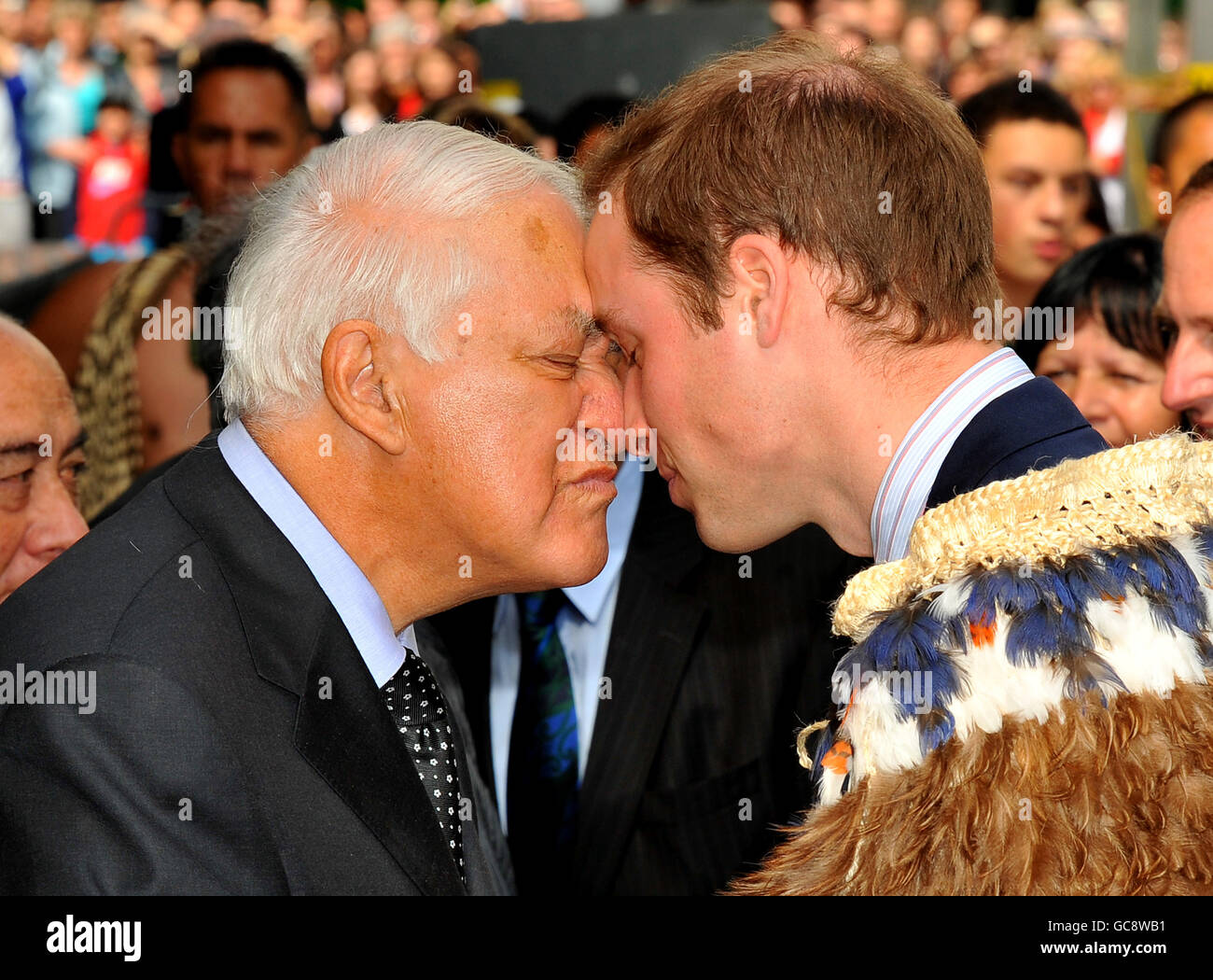 Royalty - Prince William - New Zealand - Day Two Stock Photo