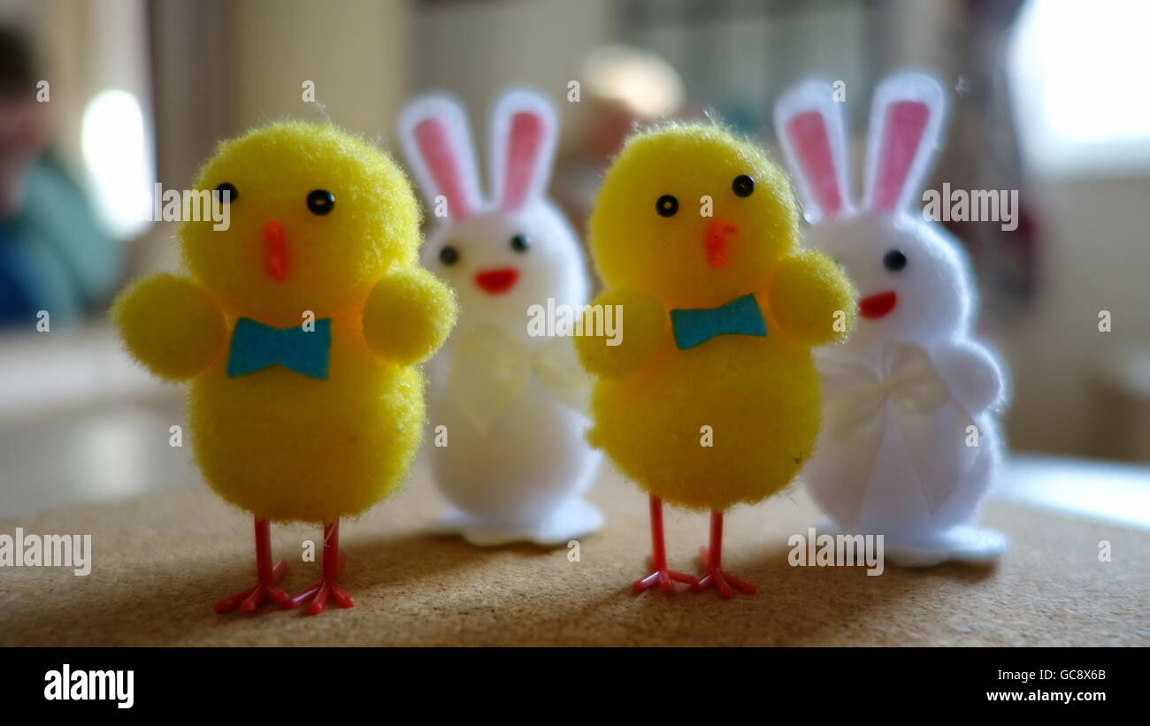 A selection of Easter animals Stock Photo