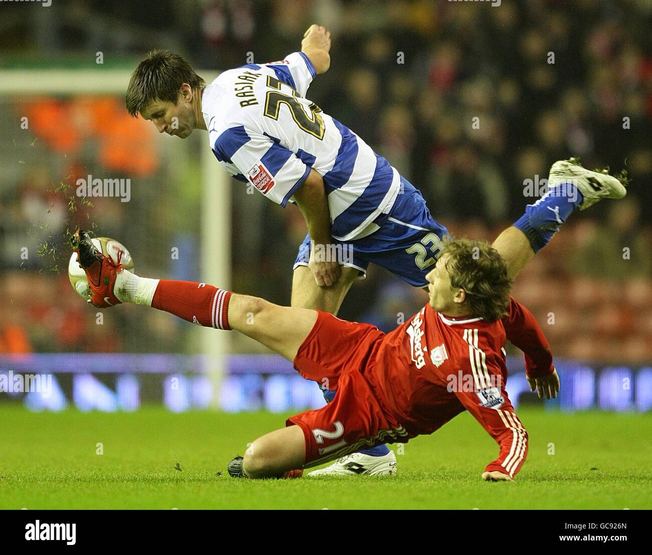 Soccer - FA Cup - Third Round Replay - Liverpool v Reading - Anfield Stock Photo