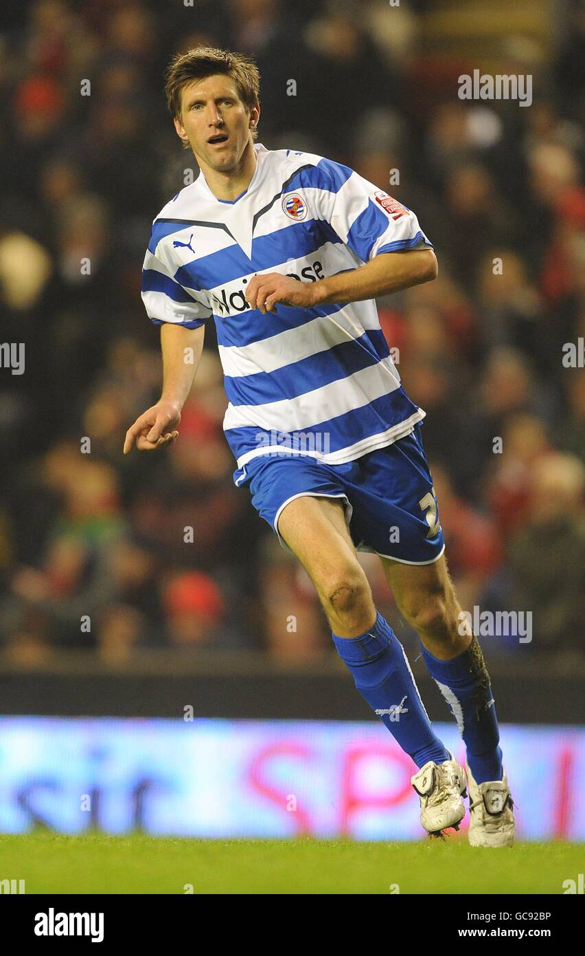 Soccer - FA Cup - Third Round Replay - Liverpool v Reading - Anfield. Grzegorz Rasiak, Reading Stock Photo