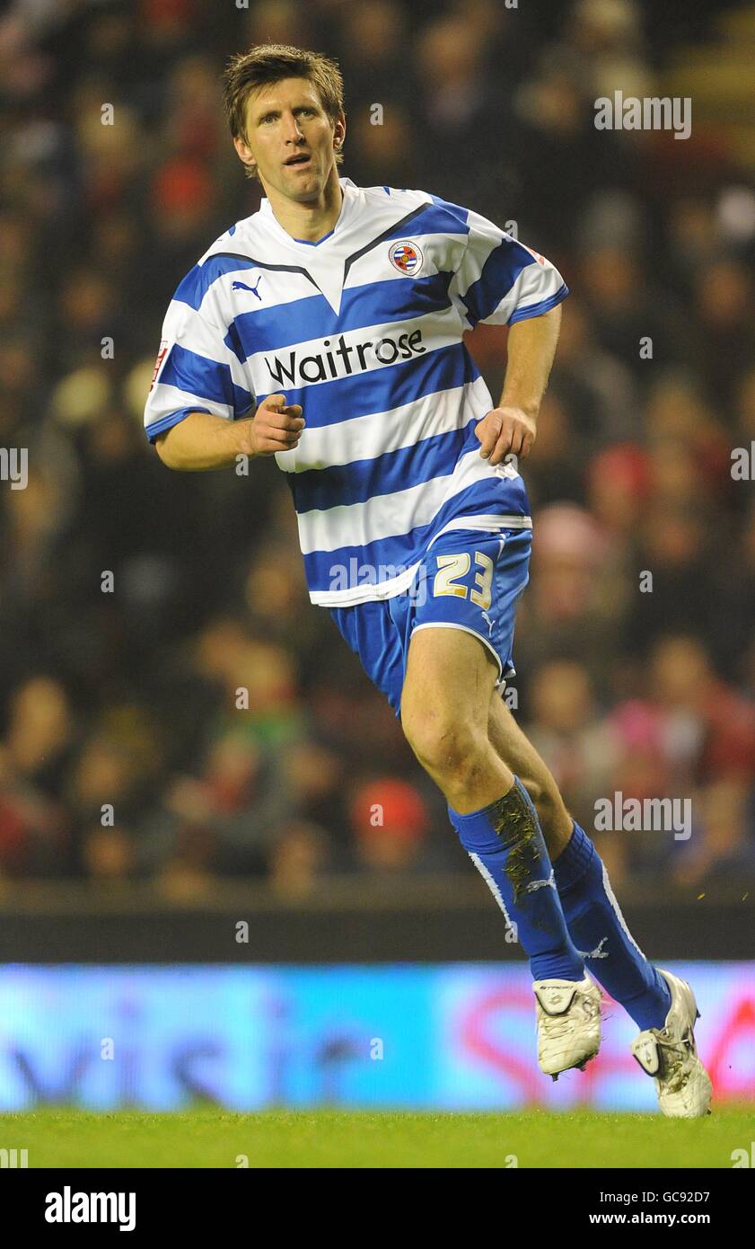 Soccer - FA Cup - Third Round Replay - Liverpool v Reading - Anfield. Grzegorz Rasiak, Reading Stock Photo