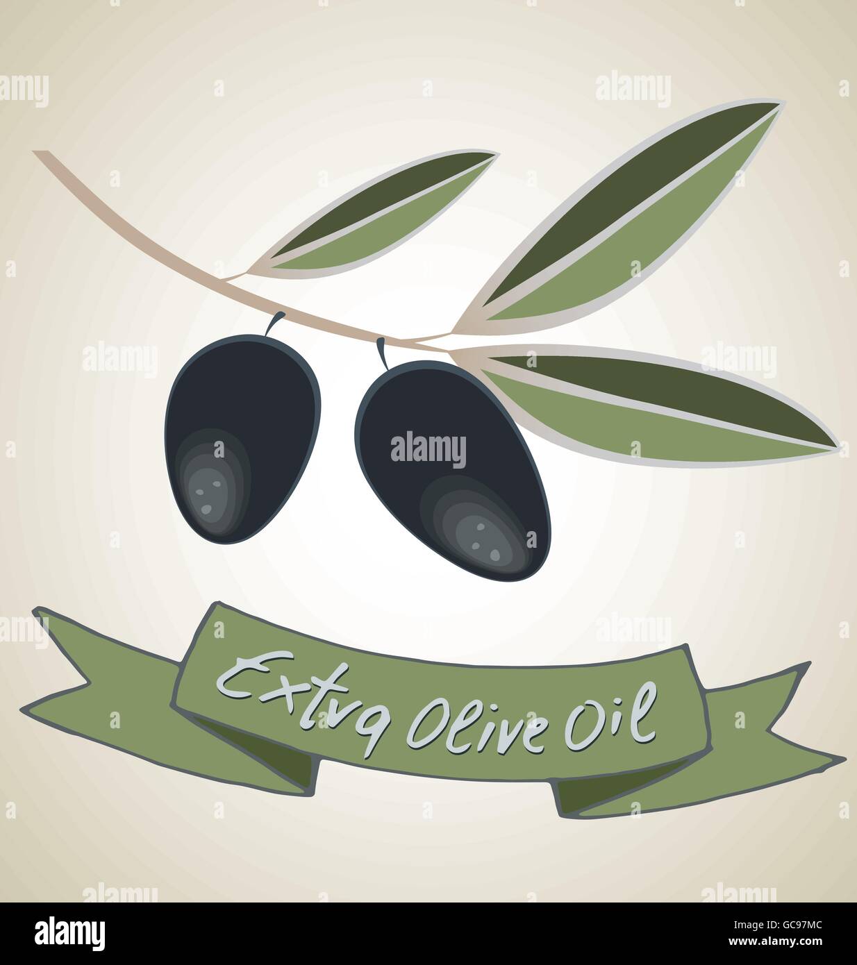 Decorative wreath olive branch Stock Vector Image & Art - Alamy