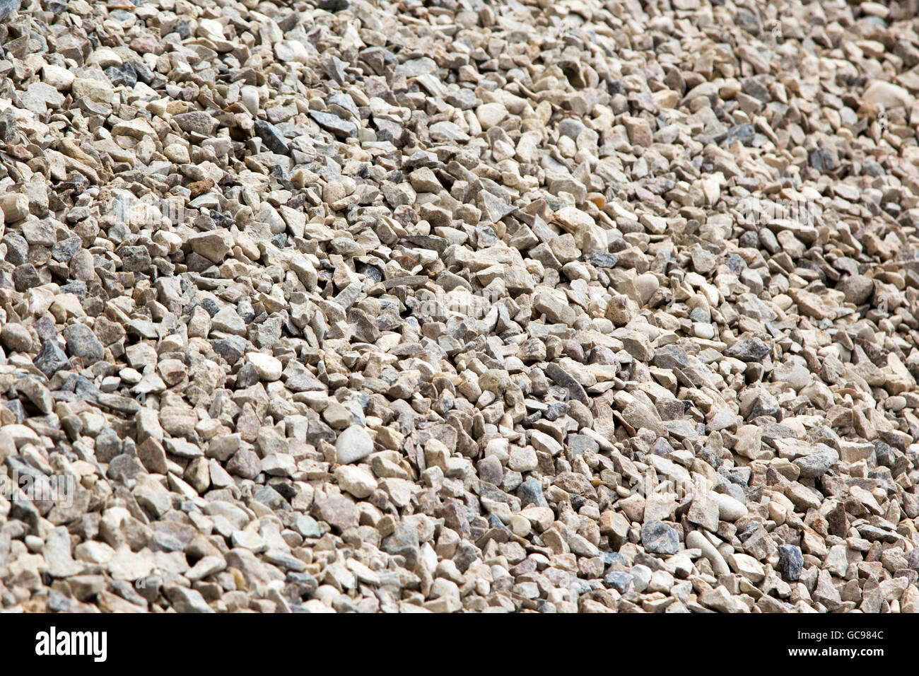 background of gravel rubble fractions 5 - 20 Stock Photo
