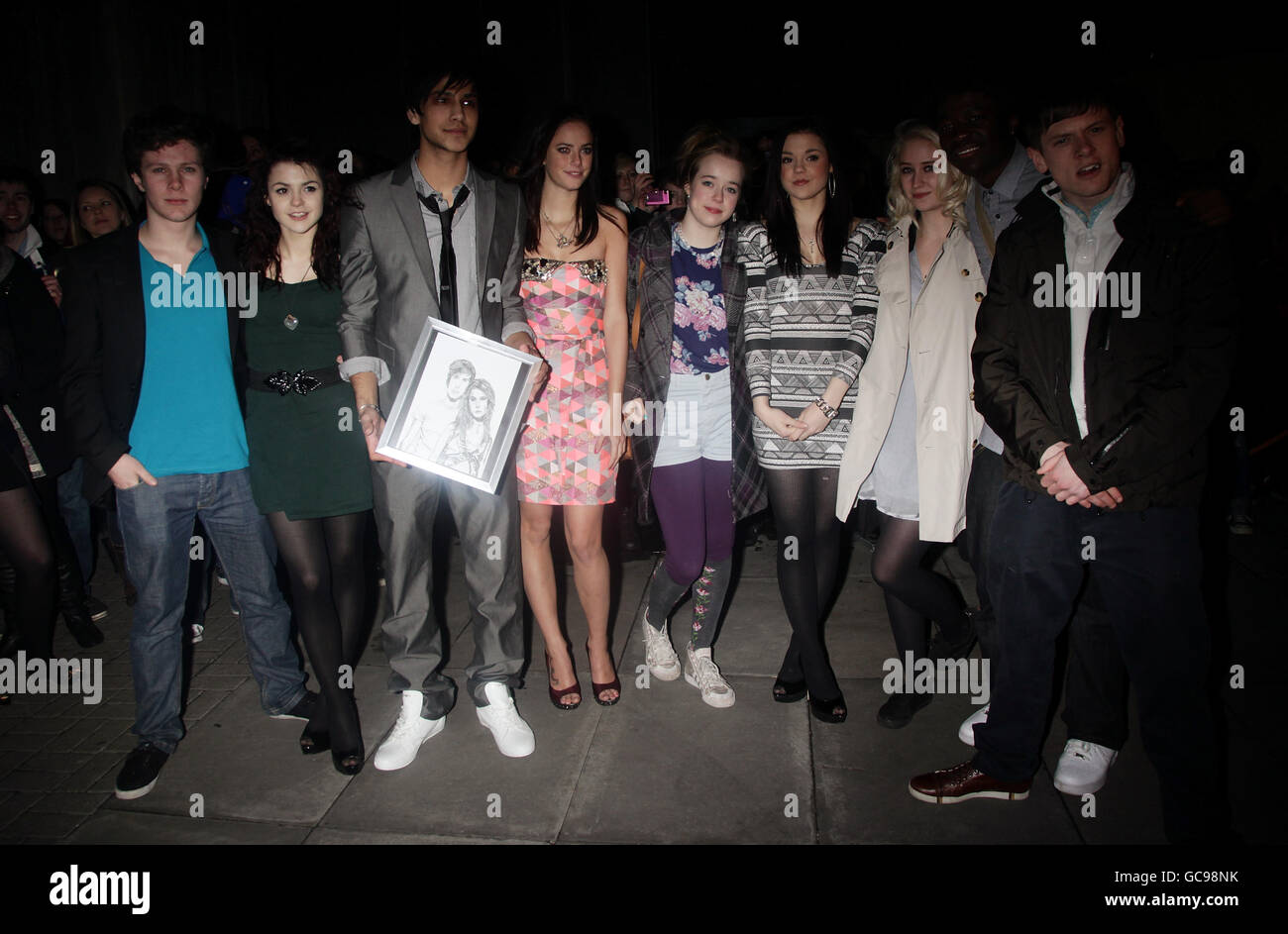 Skins cast attend screening and Q&A - London Stock Photo