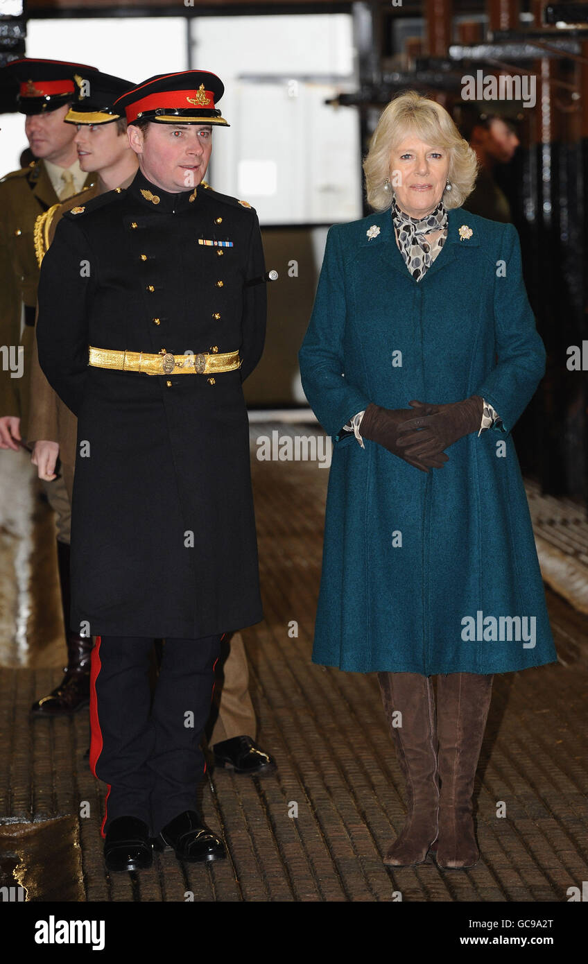 The Camilla, Duchess of Cornwall during her visit to The King's Troop