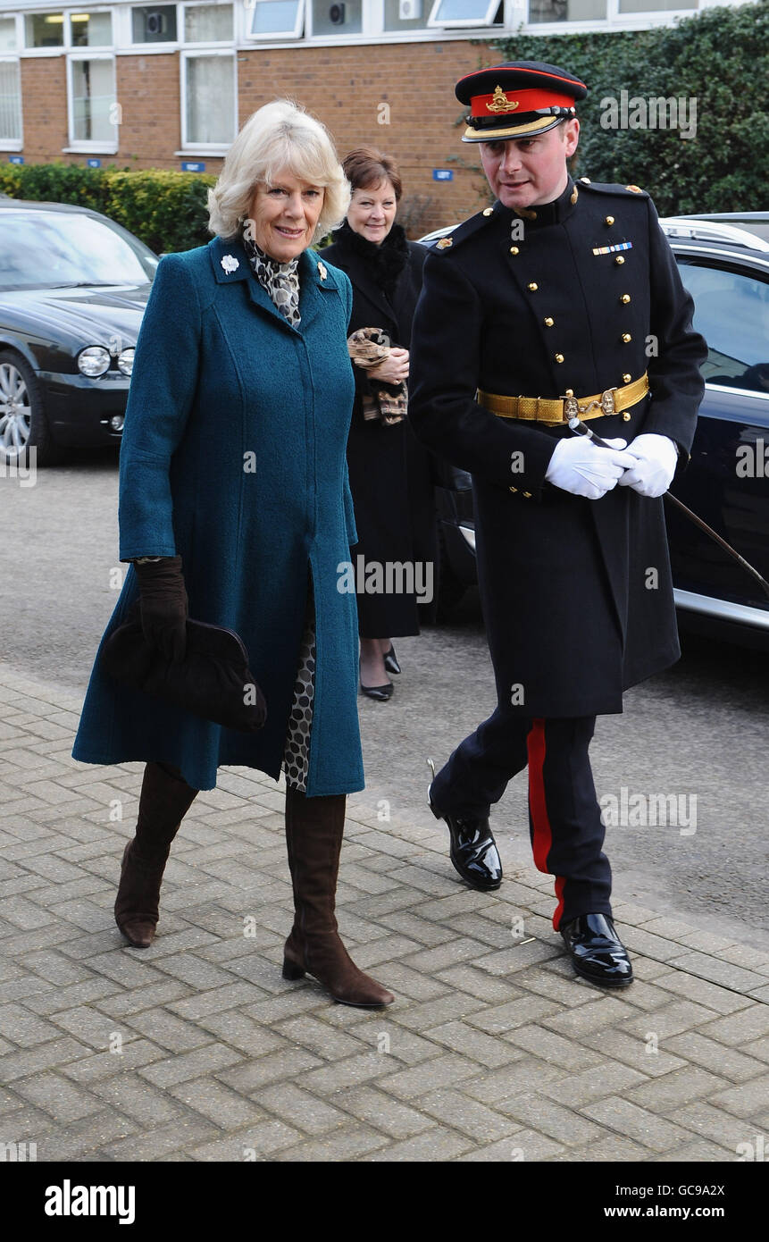 The Camilla, Duchess of Cornwall during her visit to The King's Troop