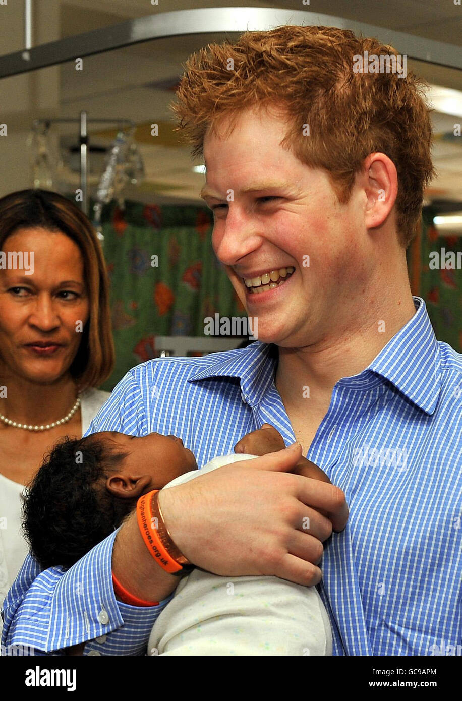 Prince Harry Holds Jean Luc Jordan Aged 7 Weeks High Resolution Stock  Photography and Images - Alamy