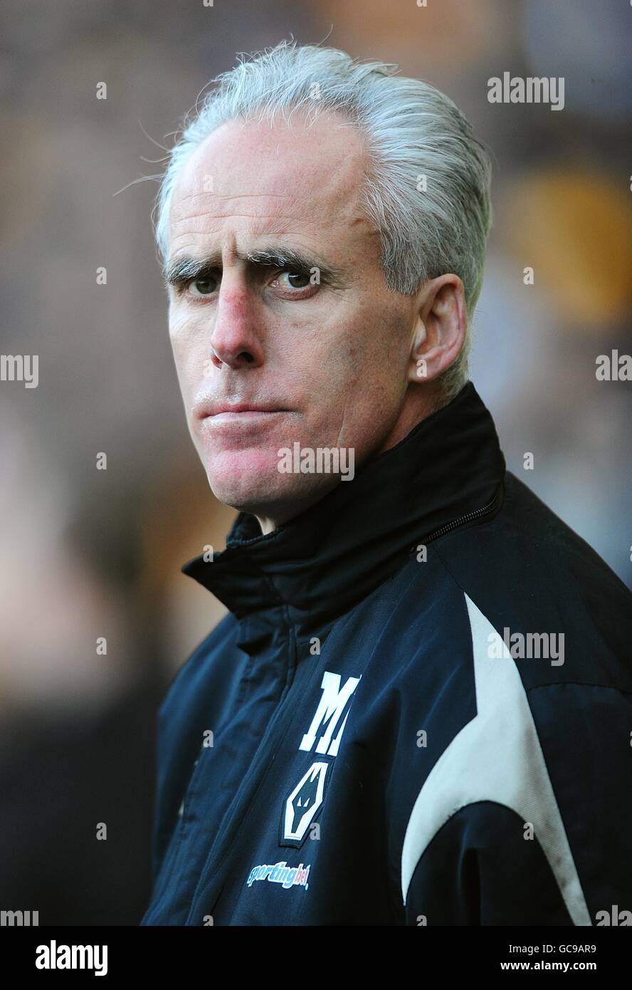 Soccer - Barclays Premier League - Hull City v Wolverhampton Wanderers - KC Stadium. Wolverhampton Wanderers manager Mick McCarthy, on the touchline prior to kick off Stock Photo